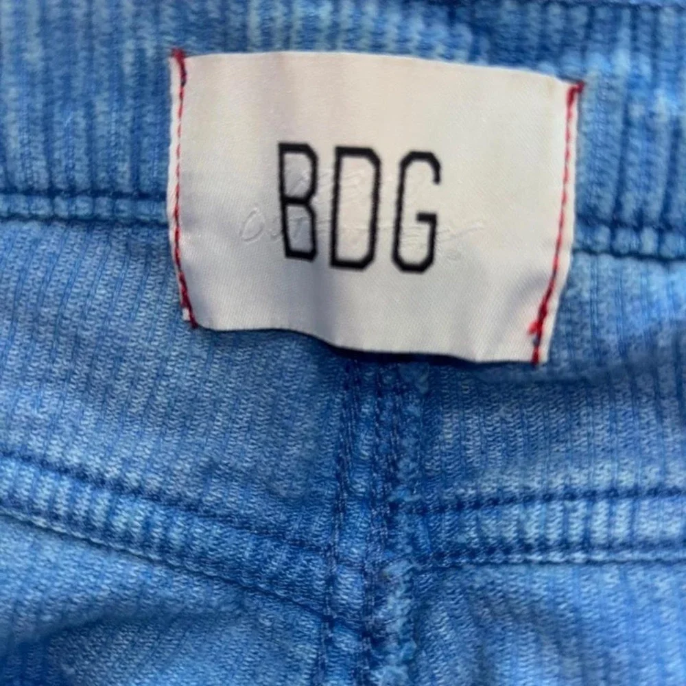 BDG Urban Outfitters Blue Corduroy High & Wide Flared Pants Retro 70s Y2K 28